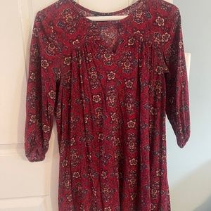 American Eagle Red Printed Dress, size medium